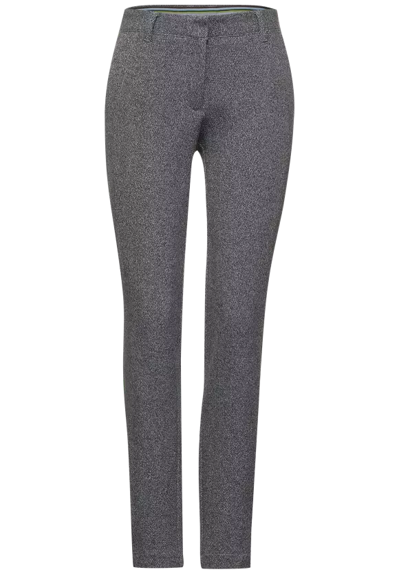 Cecil Clothes Gray Tracey Herribone Trousers