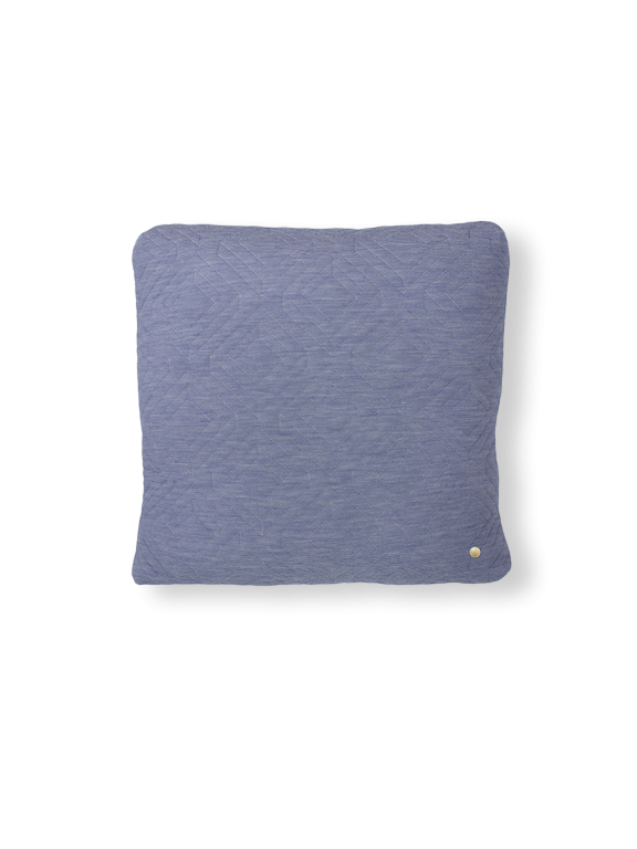 Ferm Living 45 x 45cm Light Blue Quilt Cushion