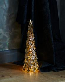 Sirius Kirstine Tree Height 43 cm 20 Gold Lights