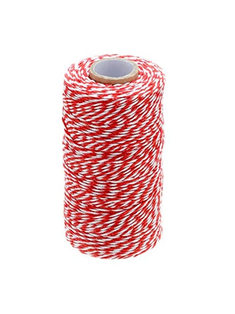 Cotton Stripy String In Red White