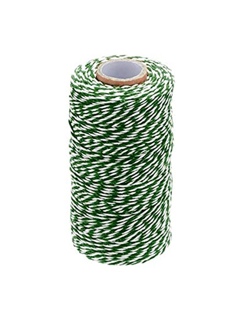 Refound Re Found Cotton Stripy String In Green White