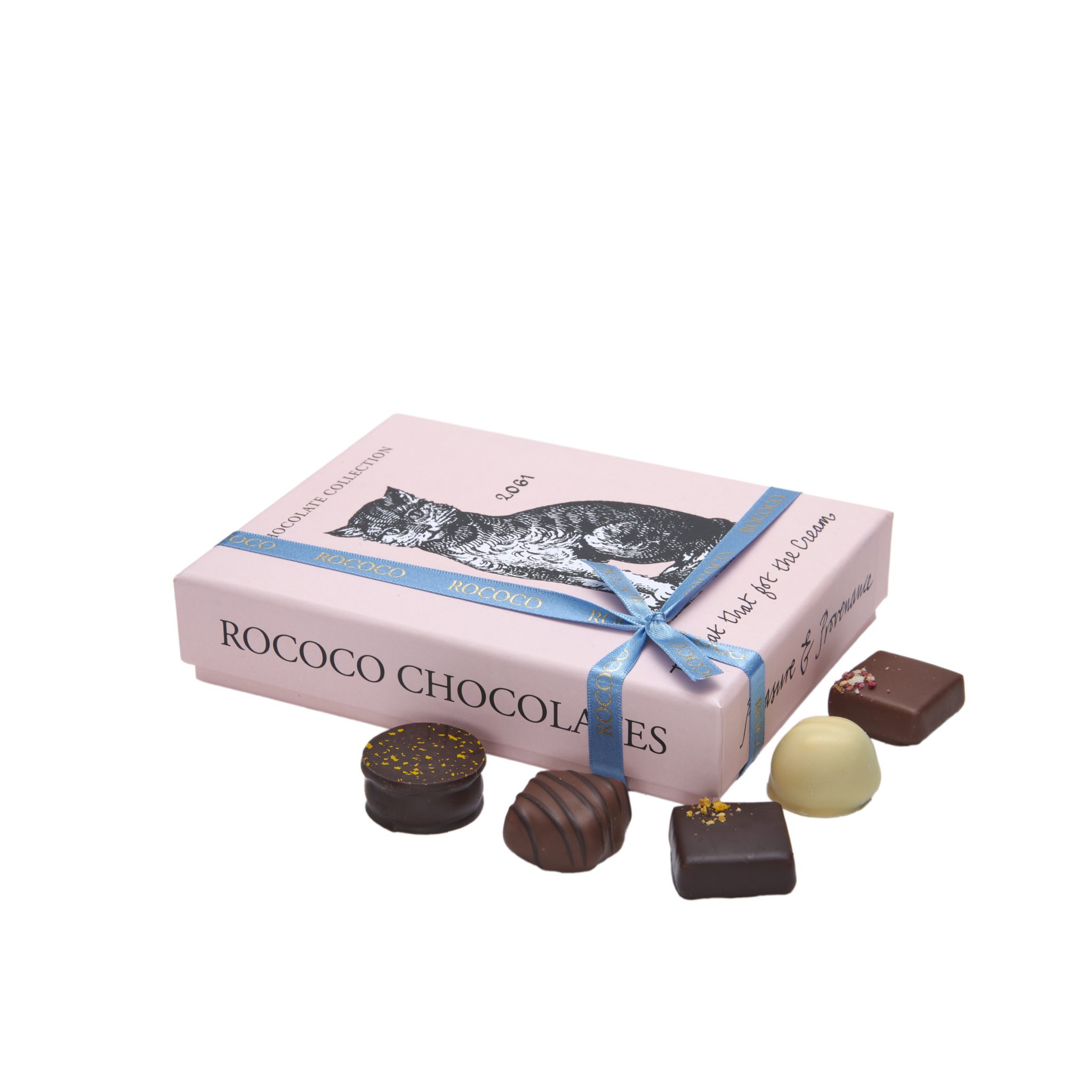 Rococo Chocolates Cat That Got The Cream Chocolate Box