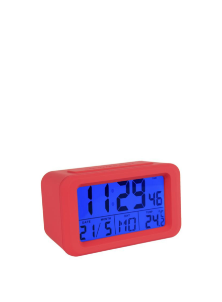 Red Digital Alarm Clock