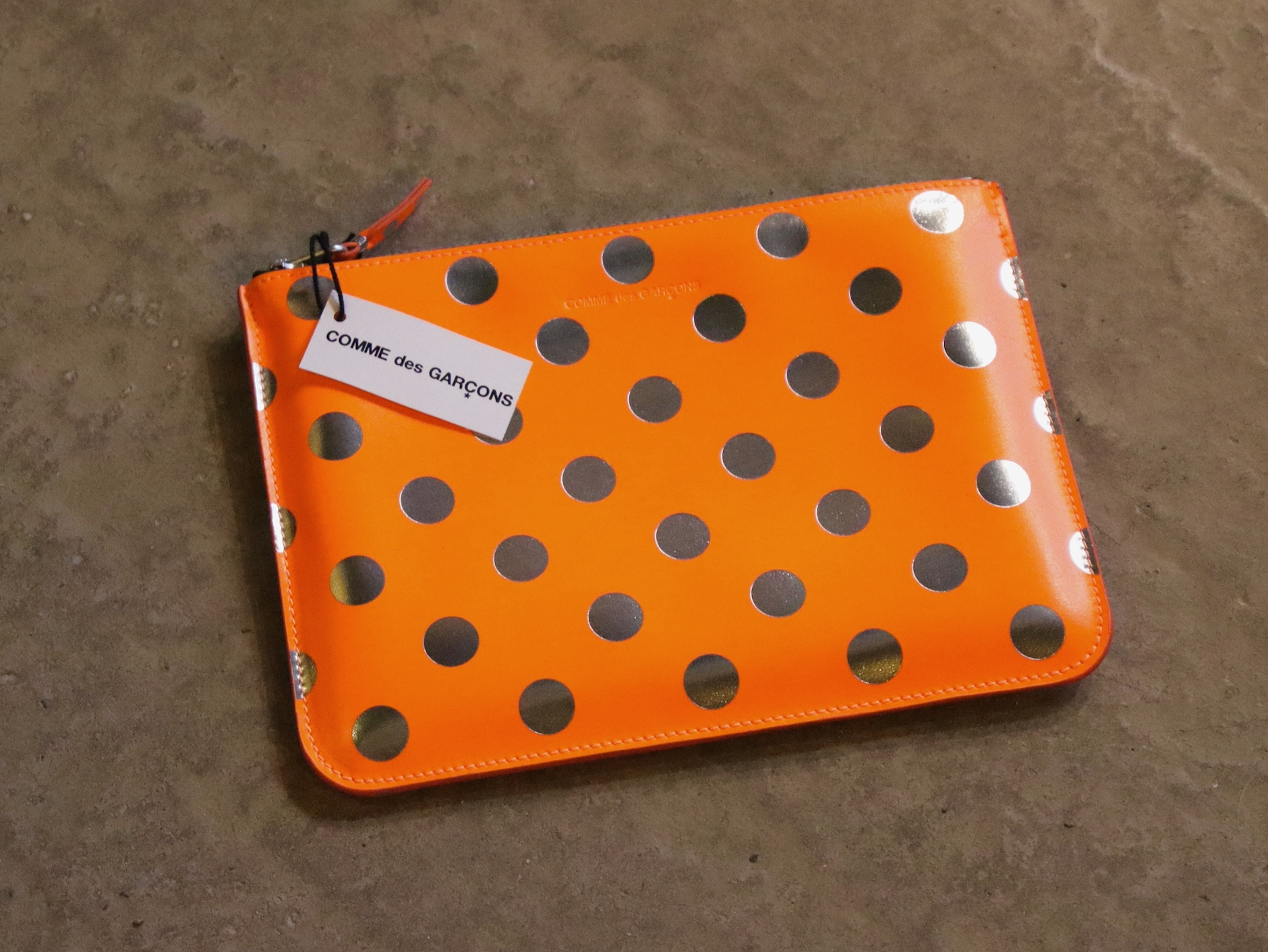 Orange Polka Dot Purse