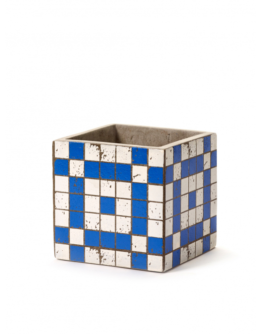 Serax Pot Marie Mozaic Blue 13X13 H13