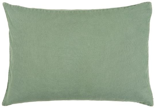 Ib Laursen Green Linen Pillowcase