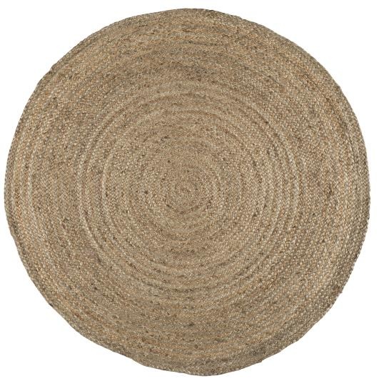 Ib Laursen 120 cm Round Natural Jute Carpet
