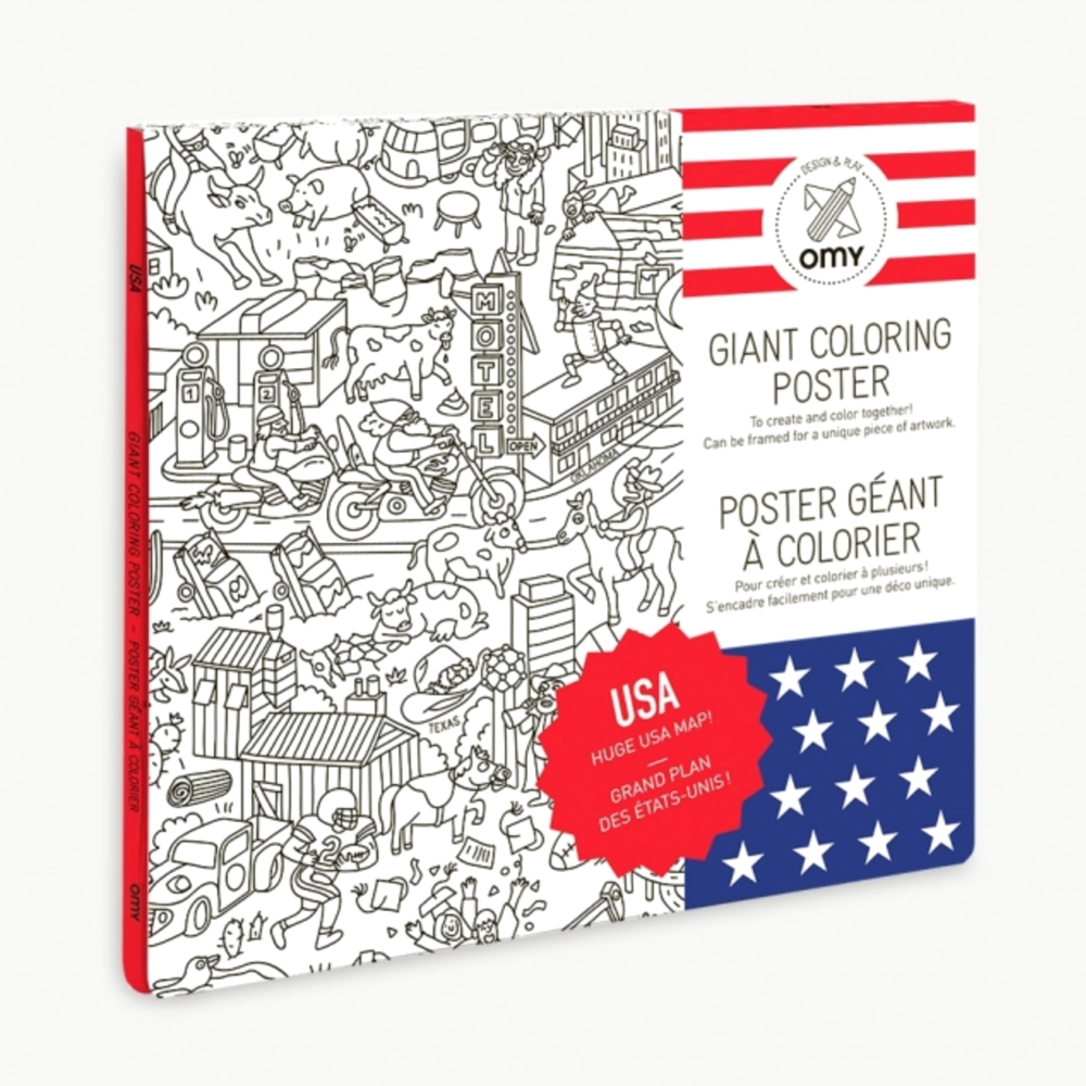 OMY Coloring Poster - USA
