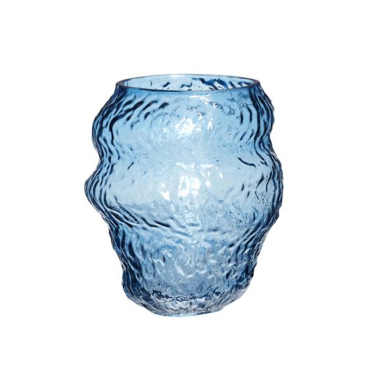 Hubsch A/S Blue Glass Vase