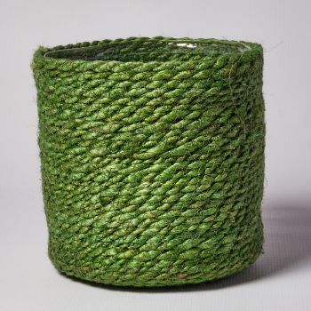 Green Jute Plant Pot - Medium