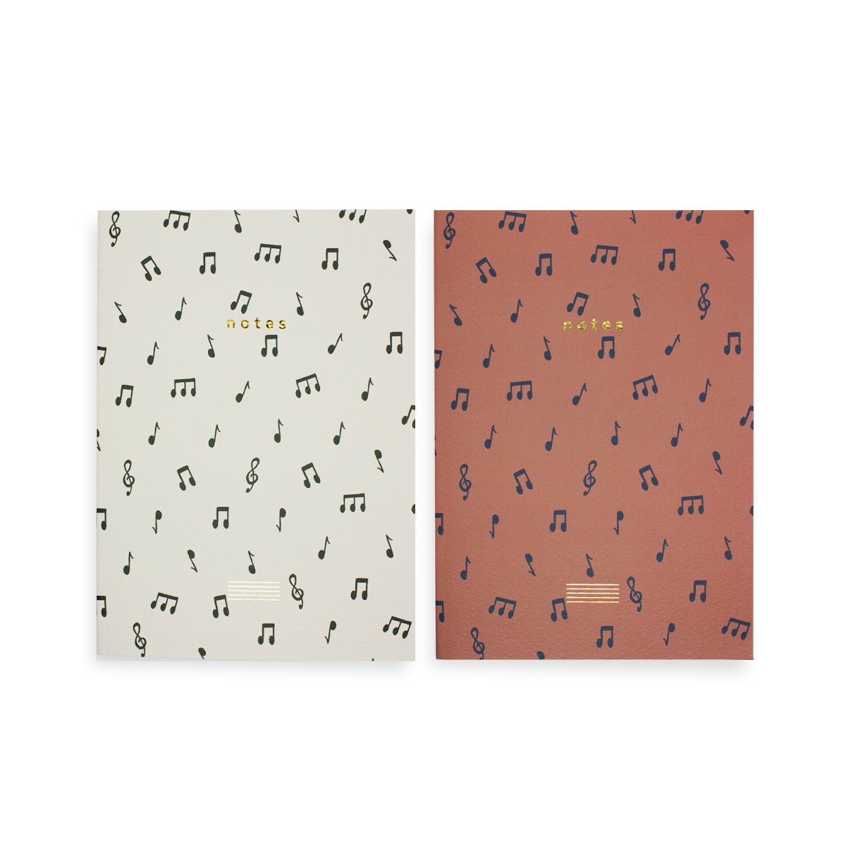 Bomull Press A5 Notes Notebook Set of 2 - Dot Grid & Ruled