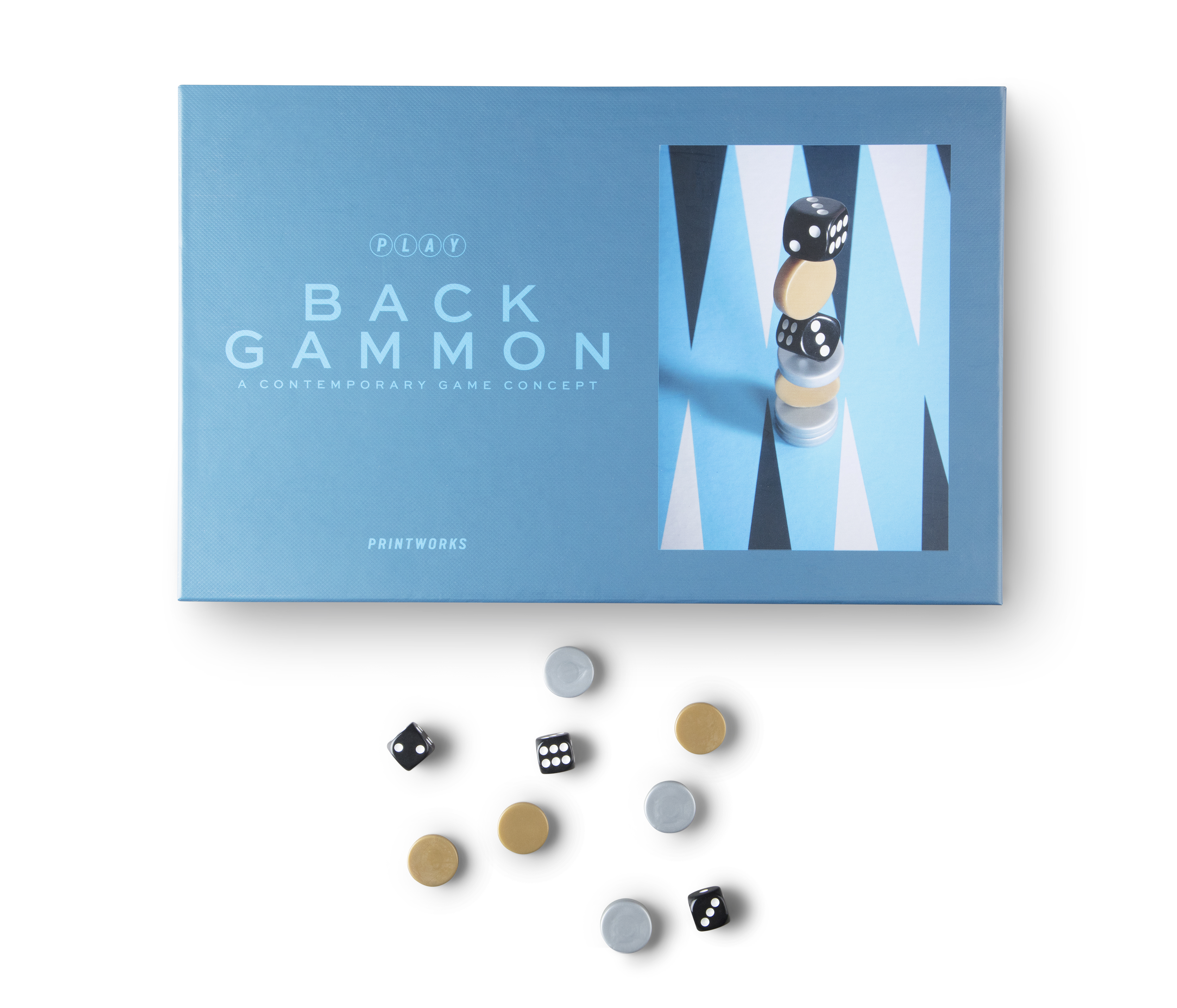 PrintWorks Play Backgammon Game Set