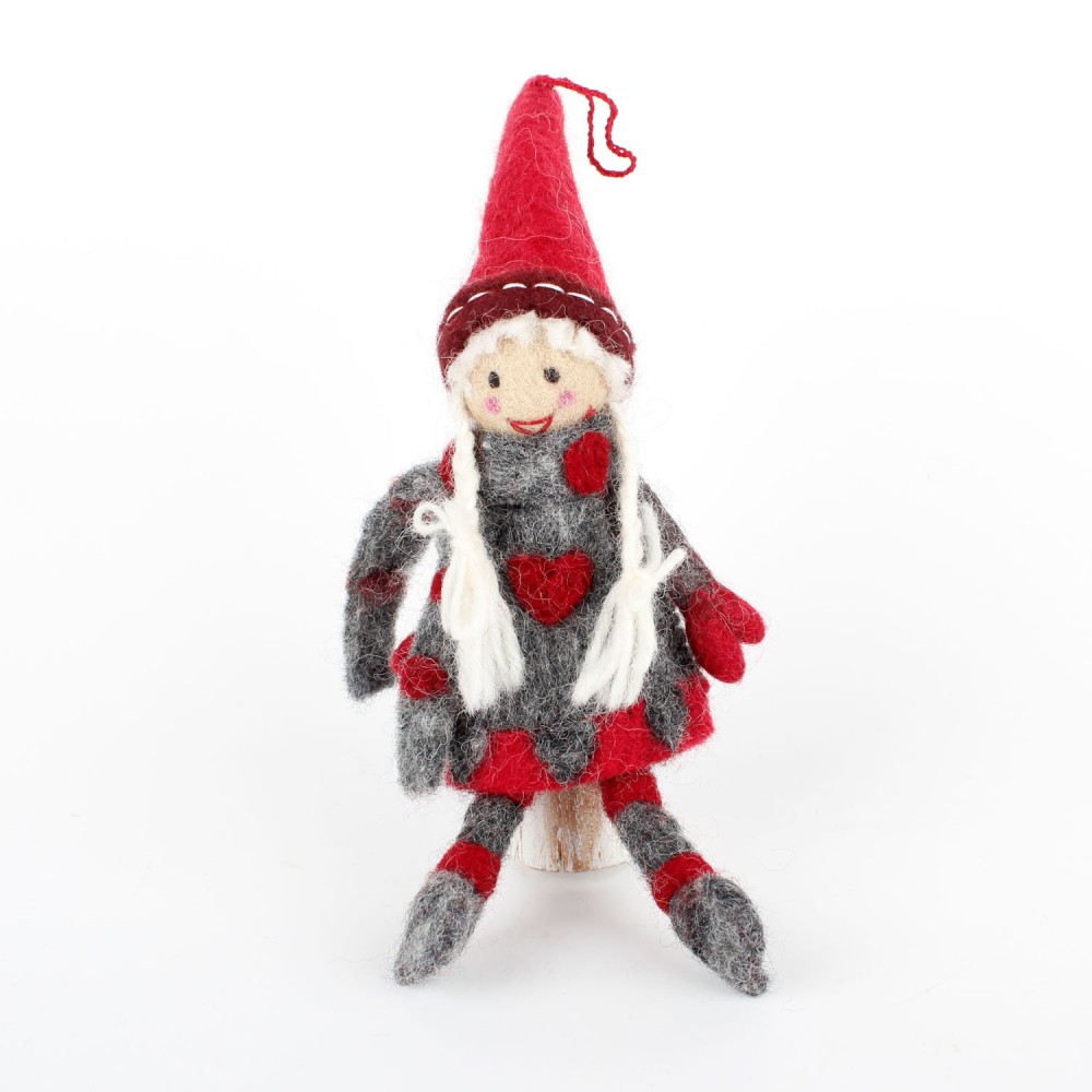 Sjaal met Verhaal Winter Fairy Anthracite Doll