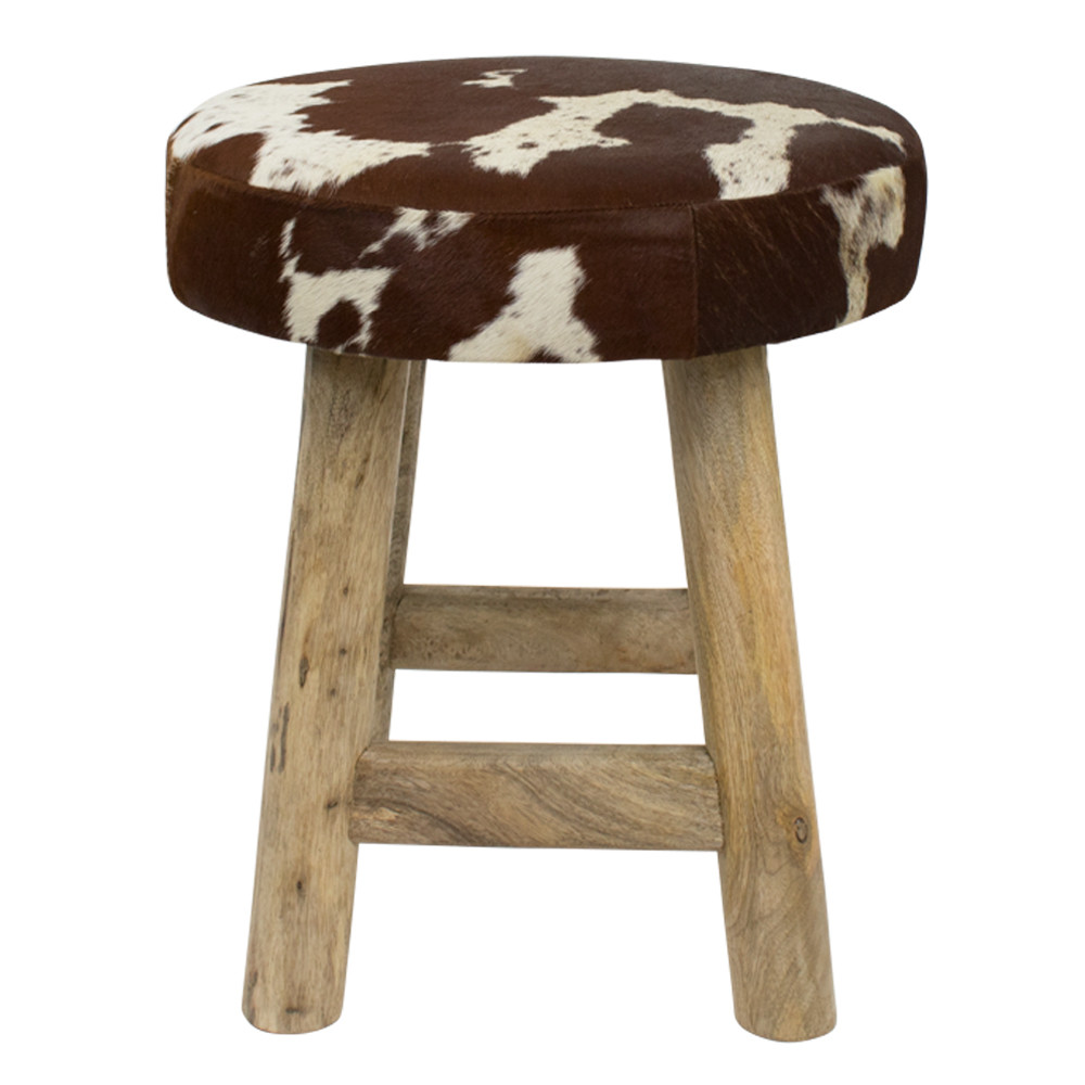 Mars & More Stool Chalet Cow Red Brown Round (Bos Taurus Taurus)