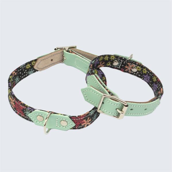 Christmas Snowflakes Dog Collar