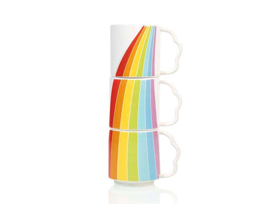 &Quirky Over The Rainbow Mug Set