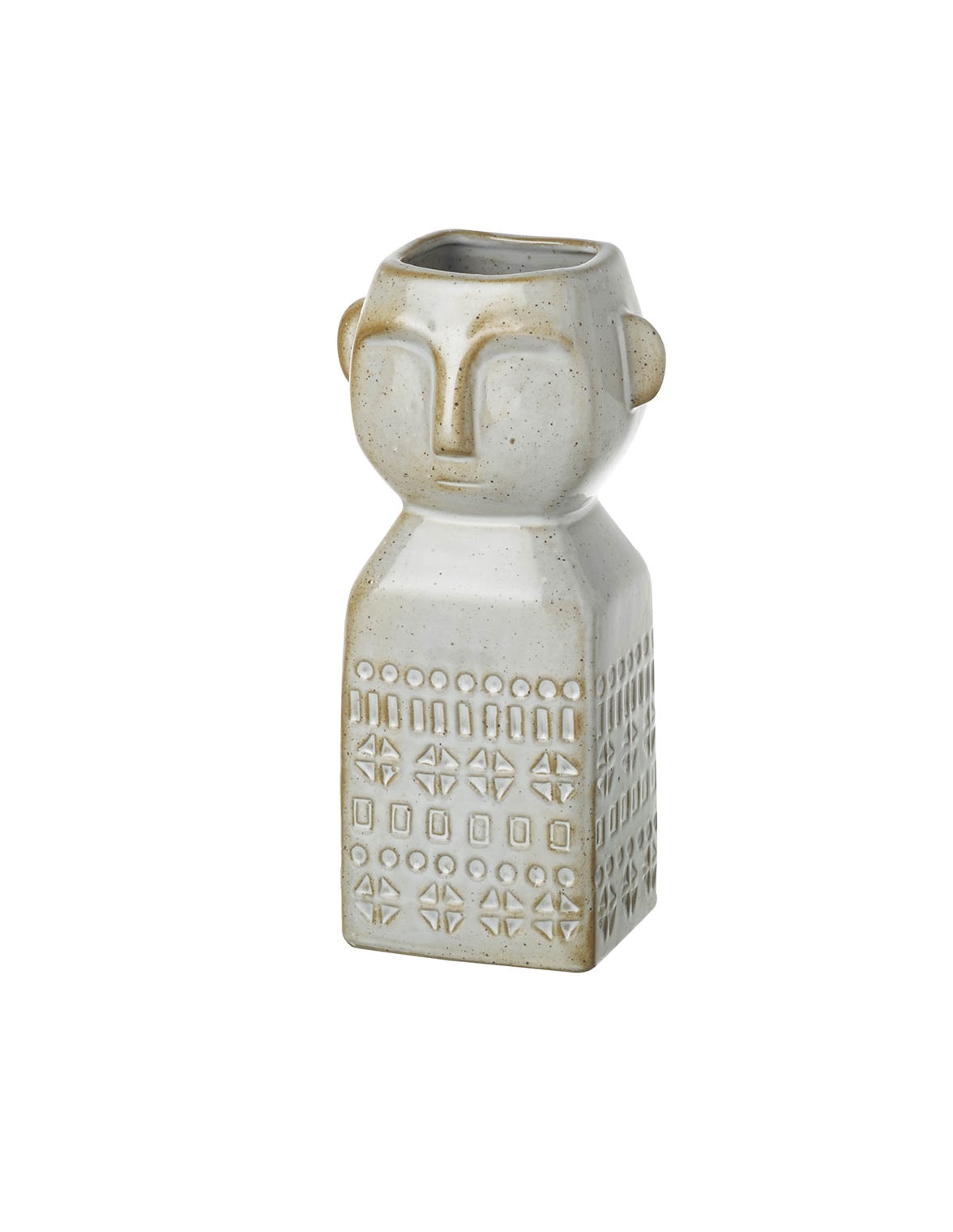 &Quirky Tribal Man Porcelain Vase