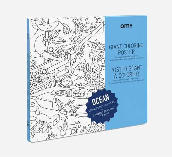 OMY Coloring Giant Poster Ocean