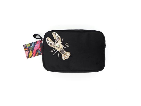 Black Velvet Lobster Crystal Bag