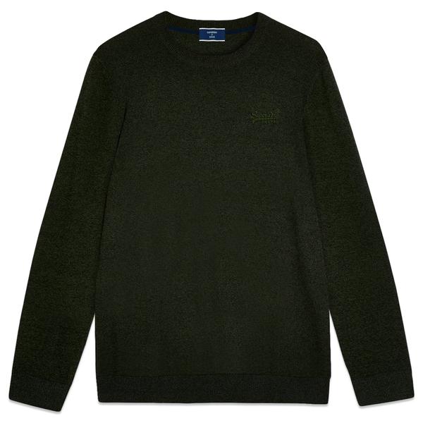 Orange Label Crew Knit Black Cyprus Marl