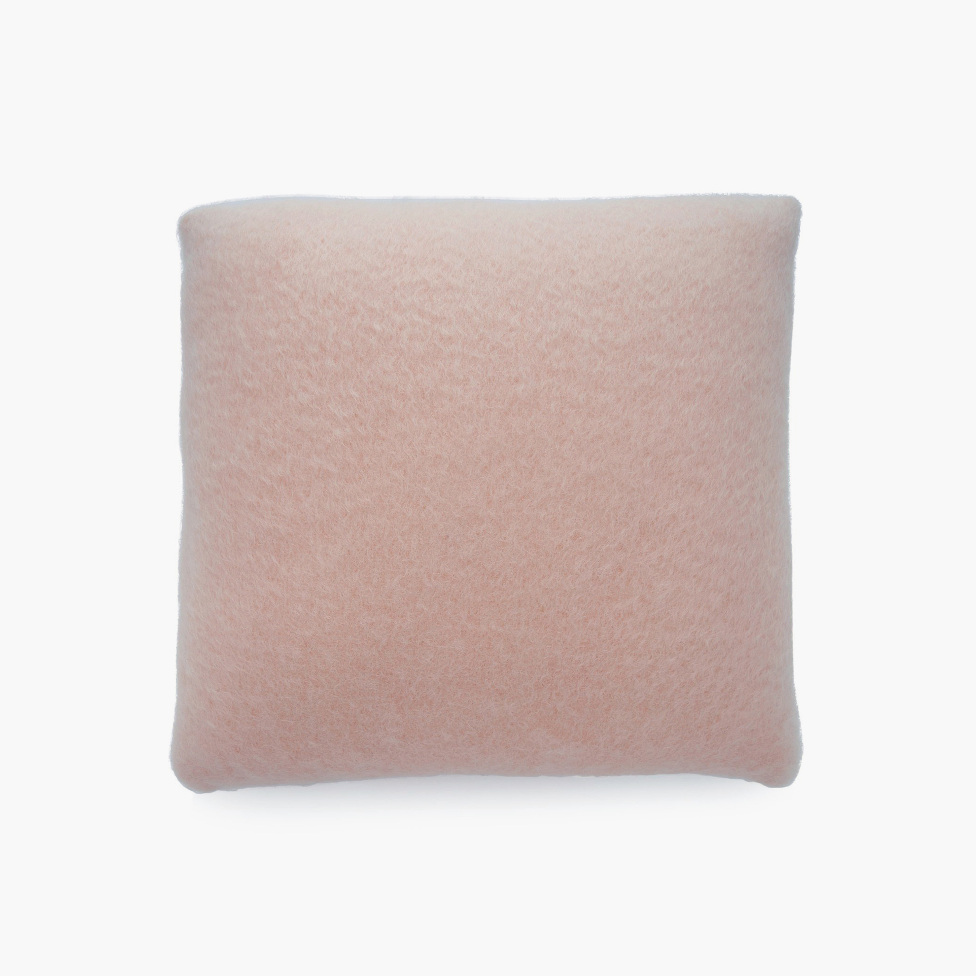 Mantas Ezcaray Powder Pink Mohair and Wool-Blend Cushion