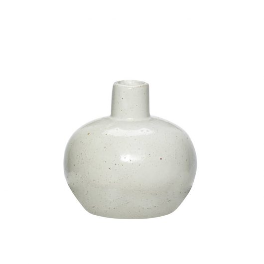 Hubsch White Natural Porcelain Vase