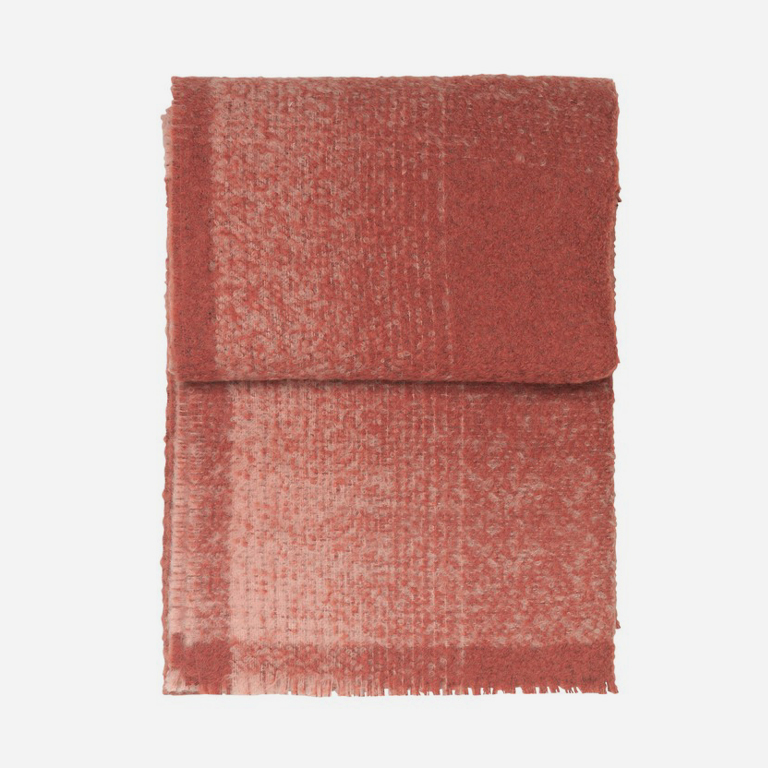 Elvang Vulcanic Throw Blanket Made of Alpaca Wool - Rusty Red