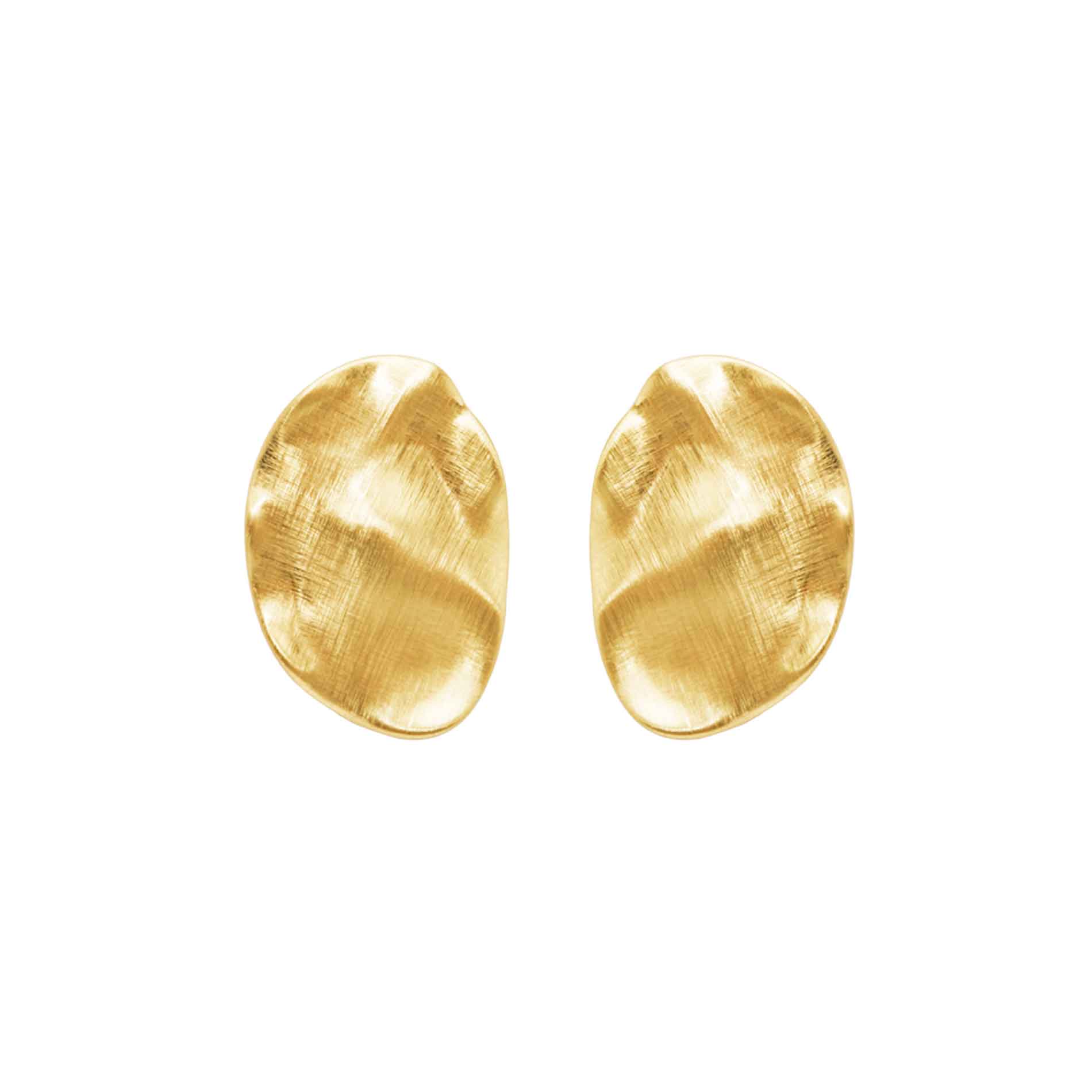 Dansk Smykkekunst Alaya Rock Earrings - Gold Plating 