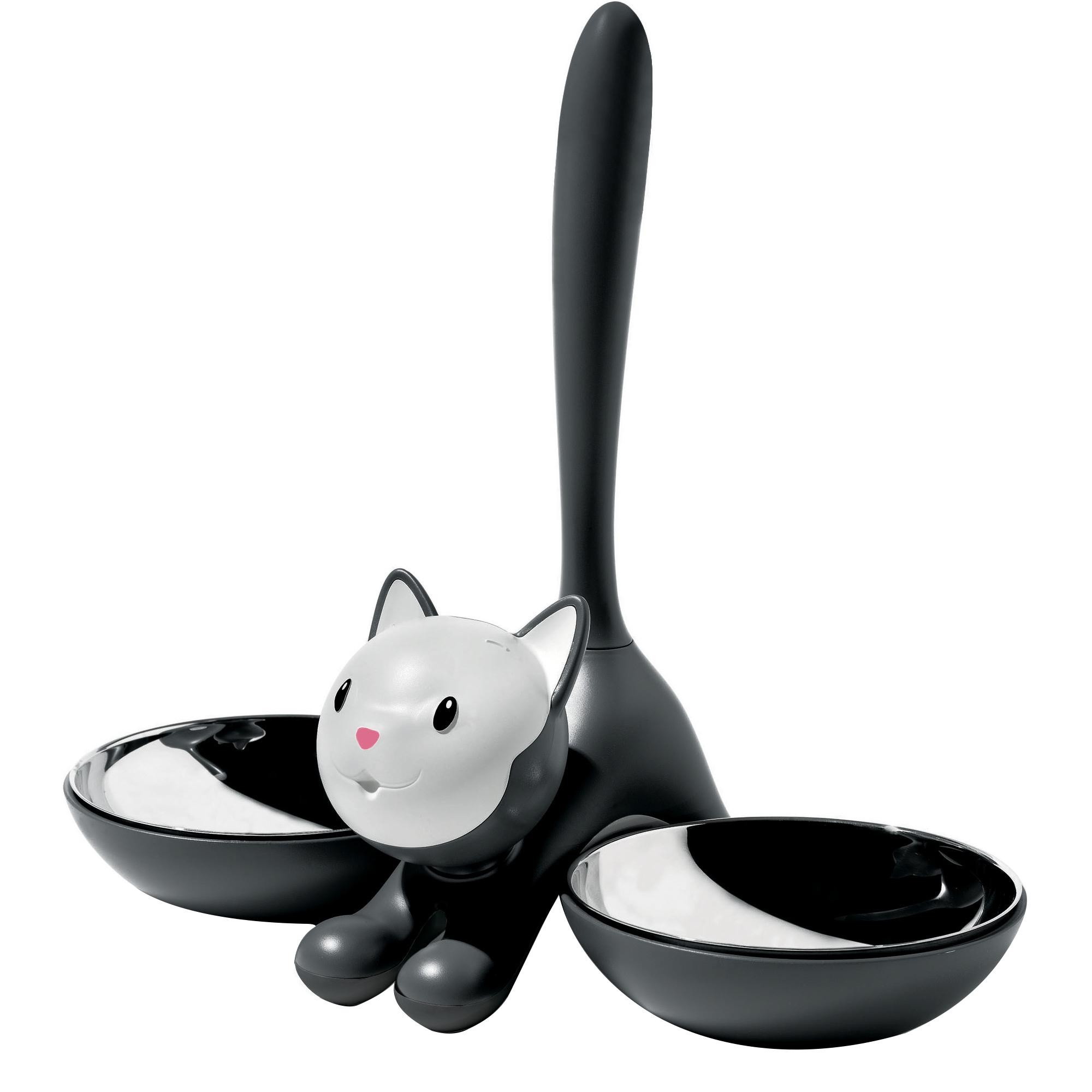 Alessi Dark Grey Tigrito Cat Bowl
