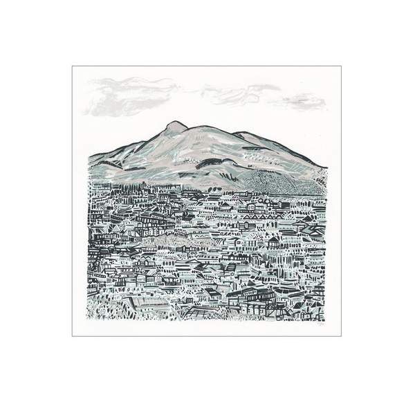 Susie Wright Arthurs Seat Hand Pulled Screen Print