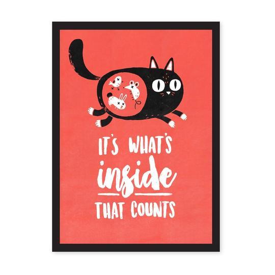 Its Whats Inside That Counts Risograph Art Print