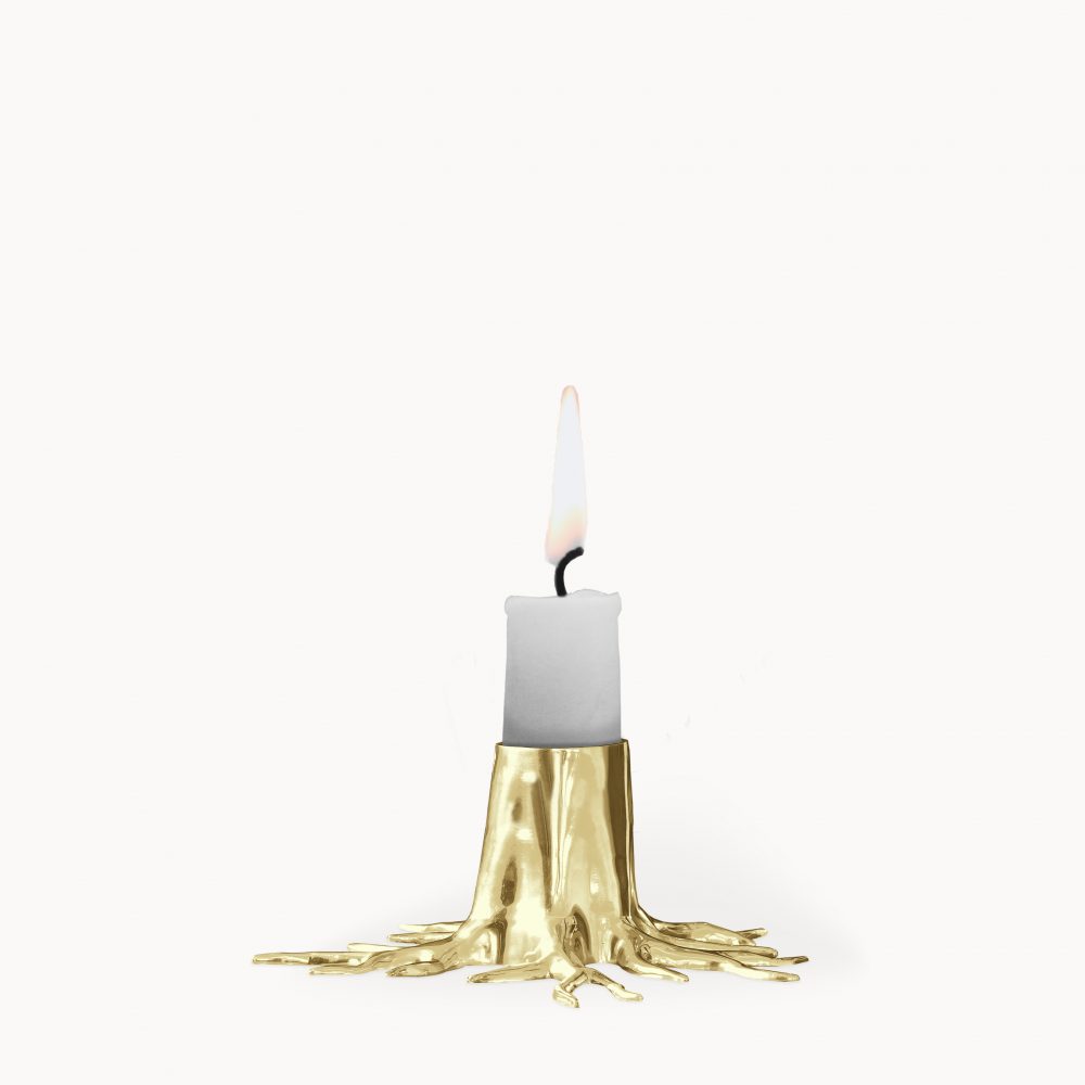 Garden Glory CANDLE HOLDER “MINI ROOT” – GOLD