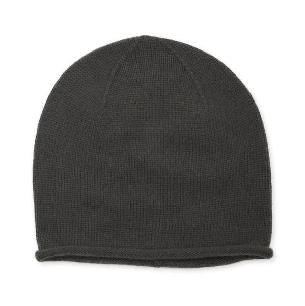 Cashmere Plain Knit Hat Mole