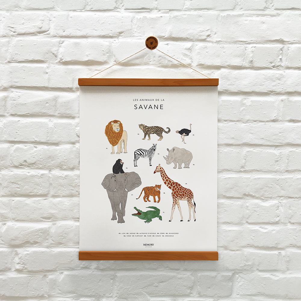 Memory Affiche The Animals of The Savannah Poster