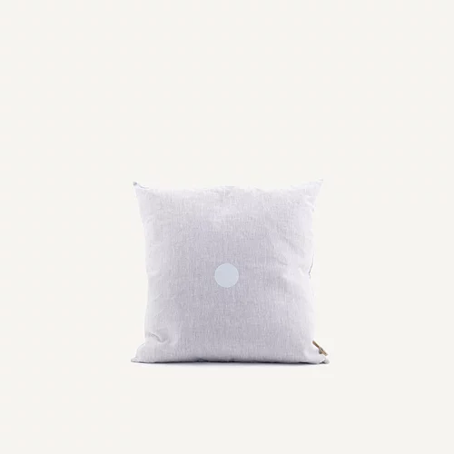 Monk & Anna White Dot Natural Linen Cushion