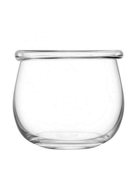 LSA International Collar Vase H 15 Cm Clear