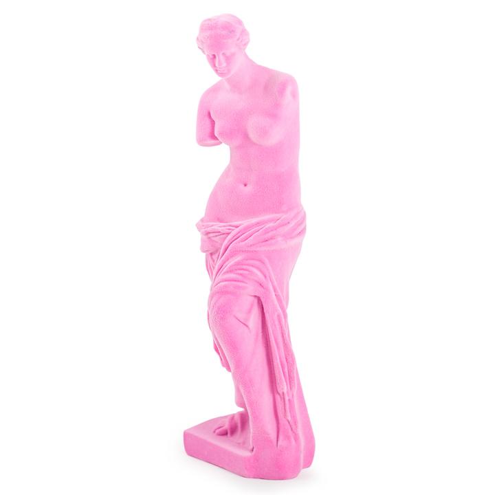 &Quirky Pink Flock Venus De Milo Figure