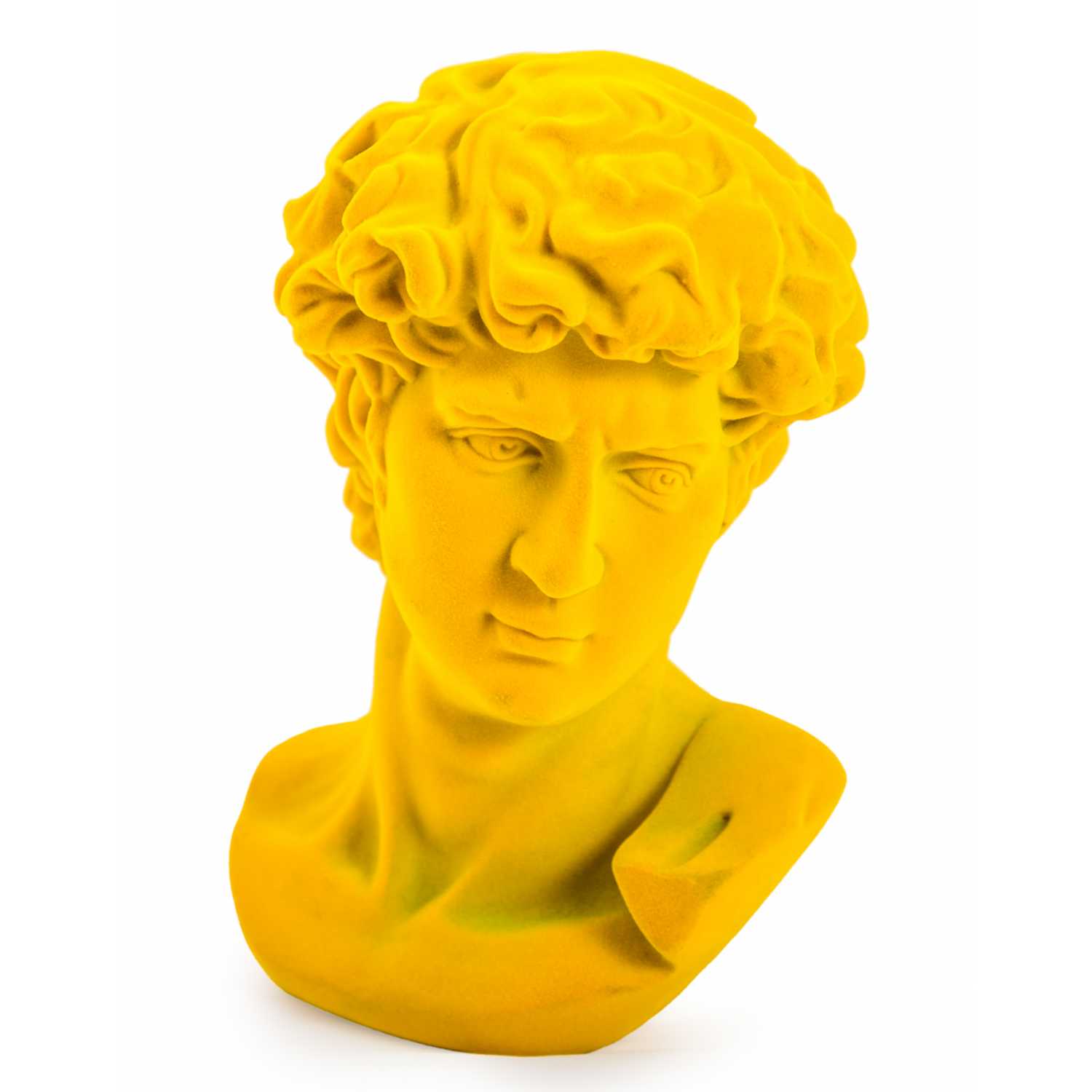 &Quirky Bright Yellow Large David Flock Bust
