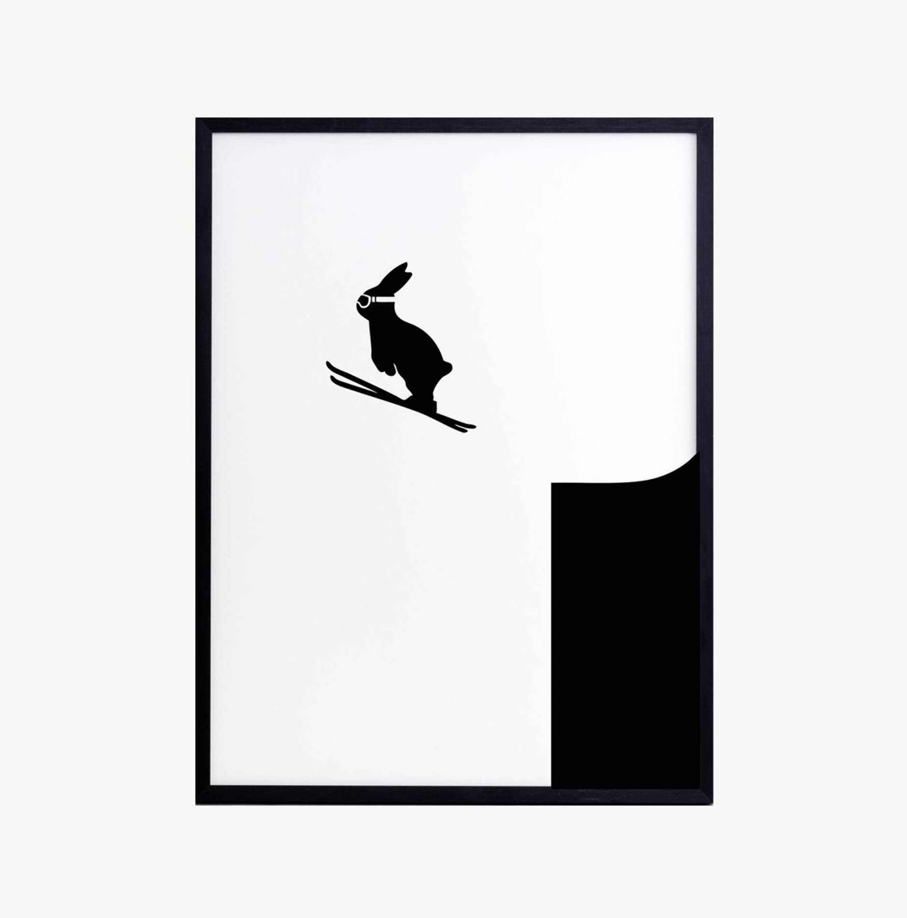 HAM Ski Jumping Rabbit Print