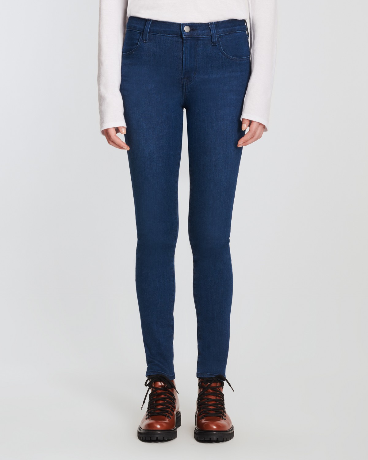 J Brand Jeans Classic Blue Maria High-Rise Skinny Fit Jeans