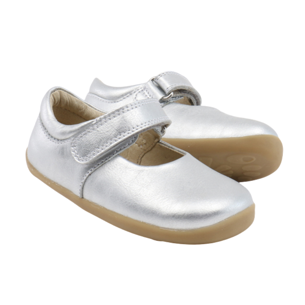 Bobux Dance Silver Mary Janes
