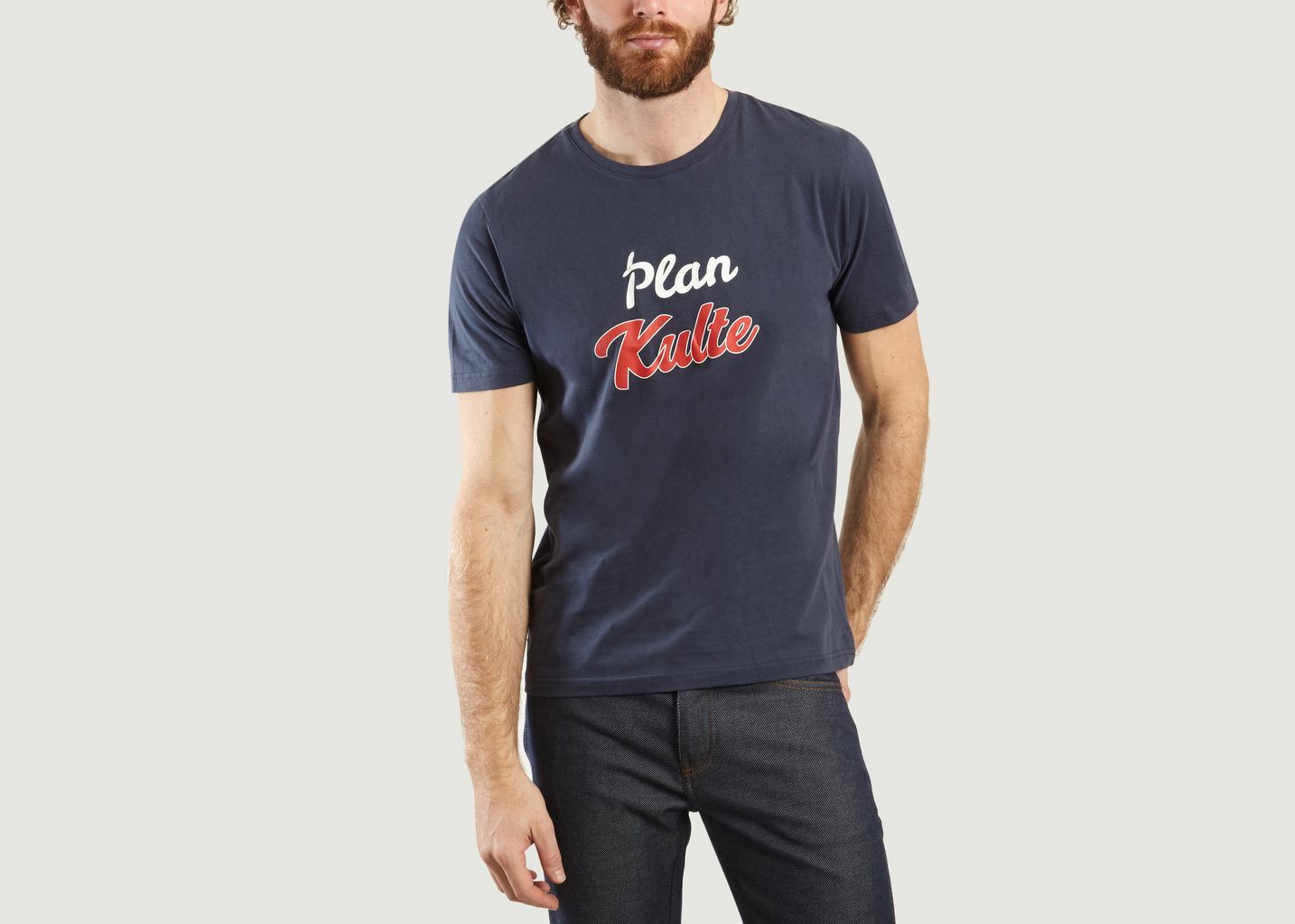 Kulte Navy Blue Plan Kulte T Shirt