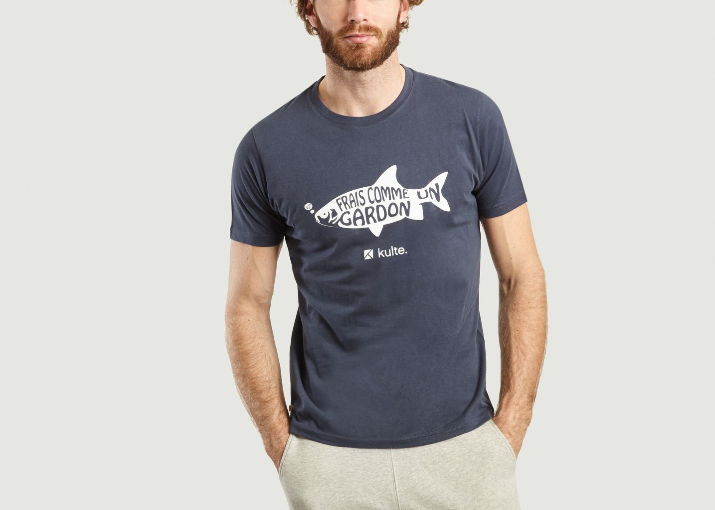 Kulte Navy Fish T Shirt