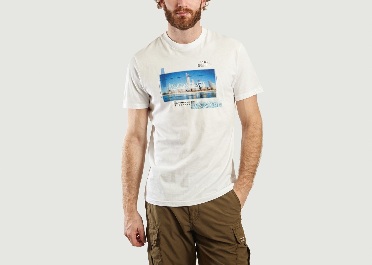 Napapijri Light White Sobar T Shirt