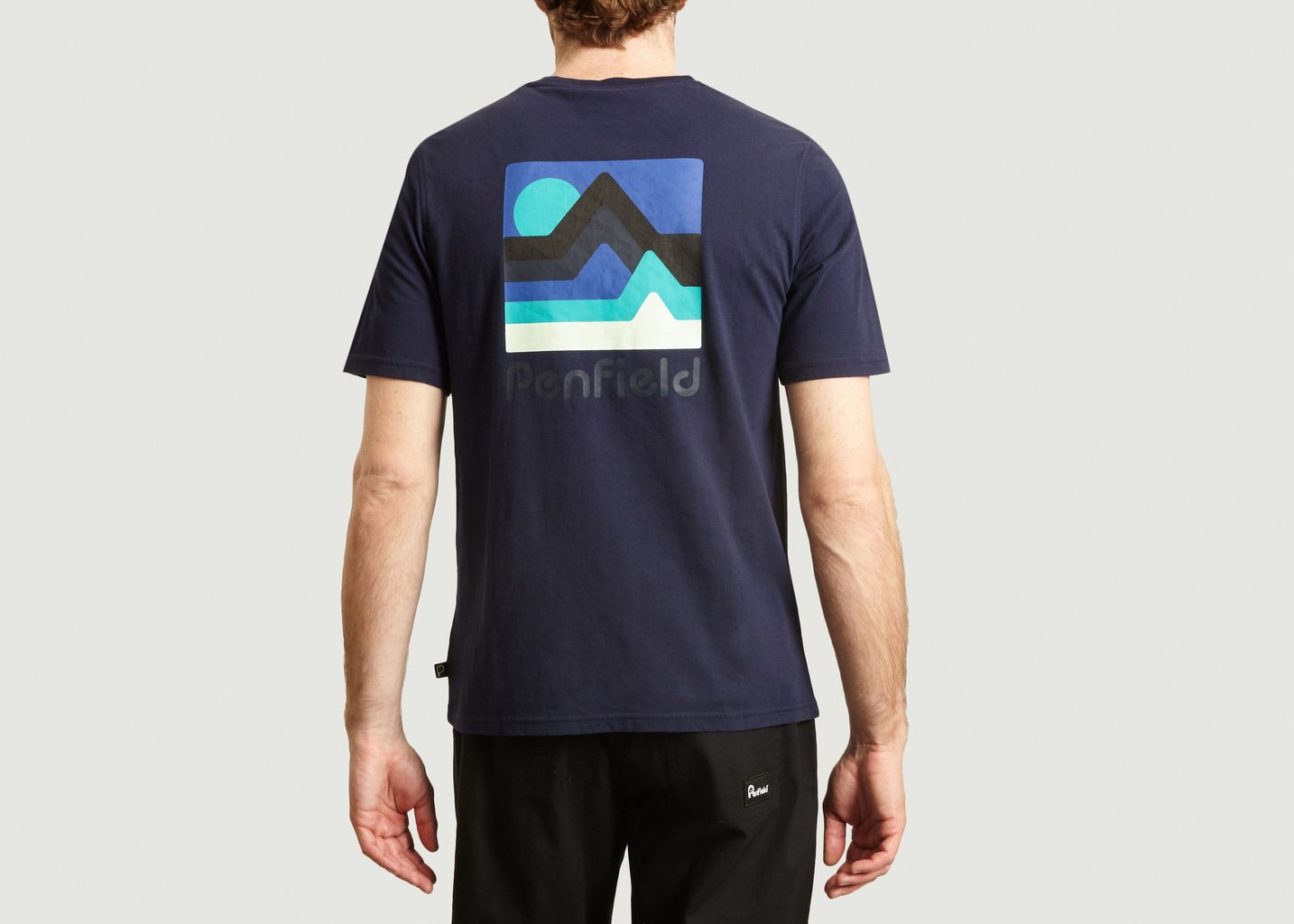 Penfield Navy Blue Wallpole Organic Cotton T Shirt