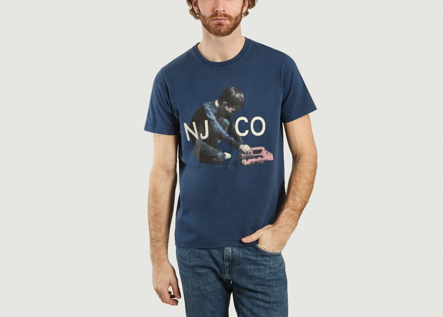 Nudie Jeans Blue Organic Cotton Child Roy T Shirt