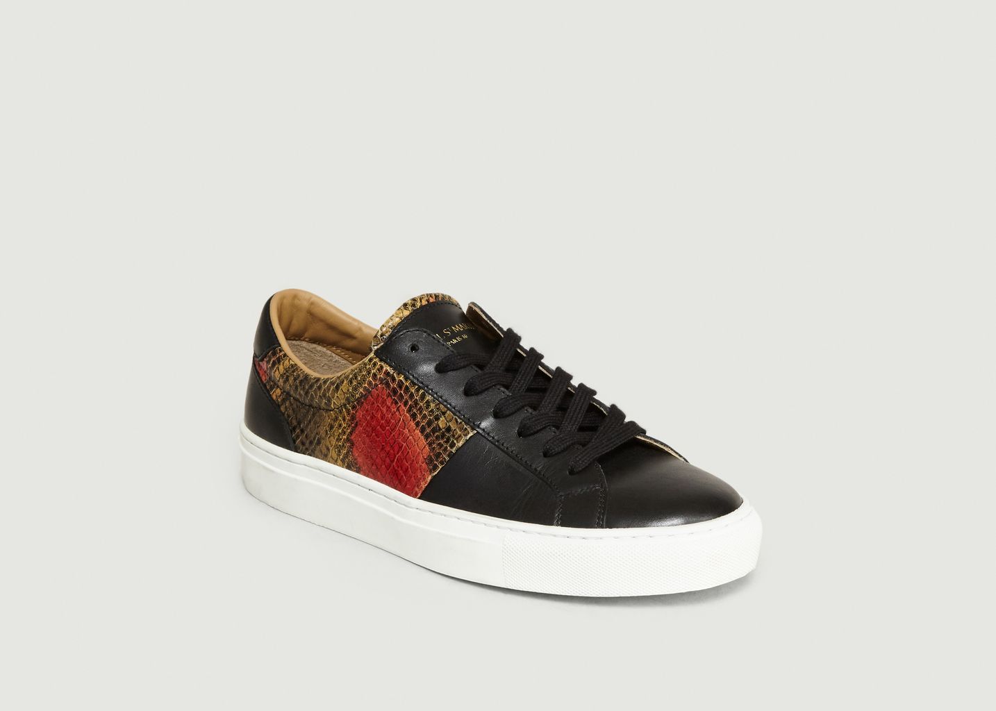 Canal Saint Martin Black Louis Python Sneakers