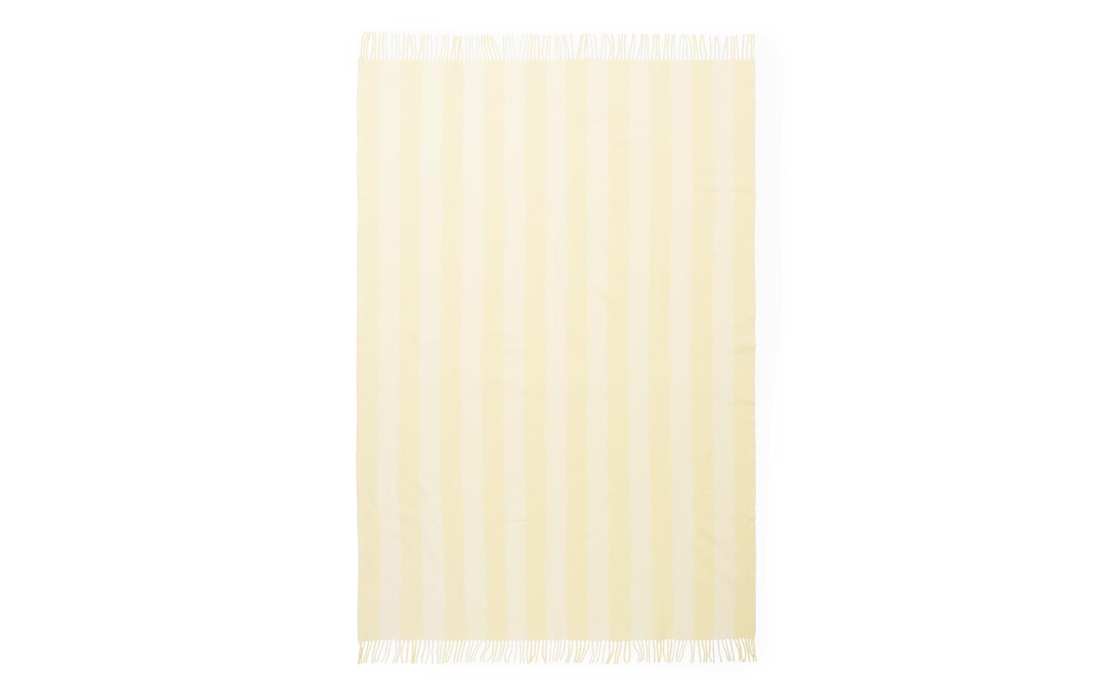 Normann Copenhagen Throw Blanket Candy Stripe Pale Yellow