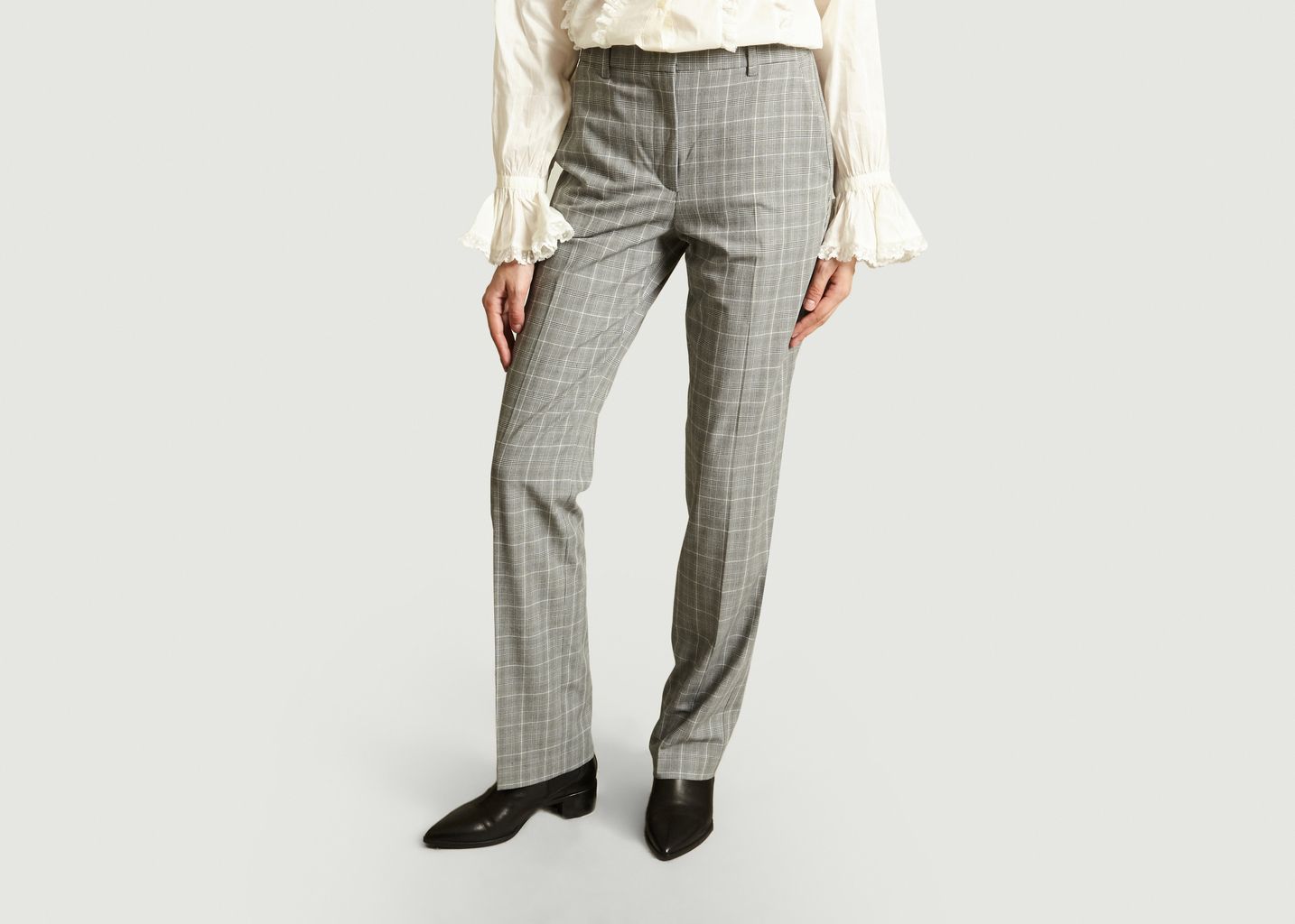 Essentiel Antwerp Grey Tapered Leg Trousers