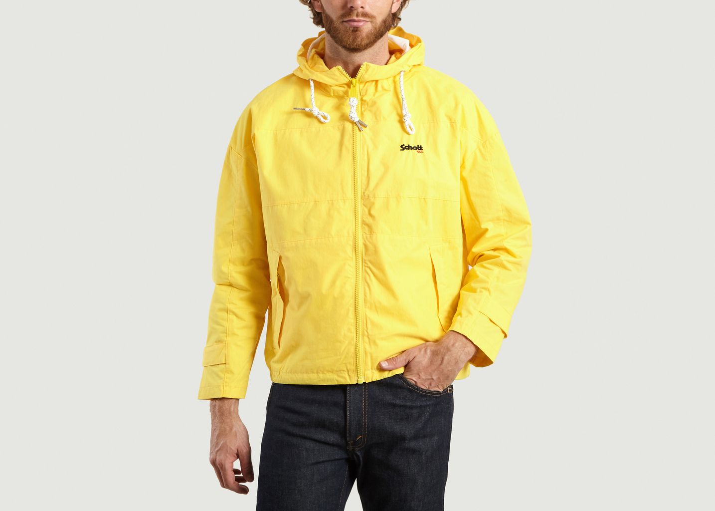 Schott NYC Yellow Florida Windbreaker